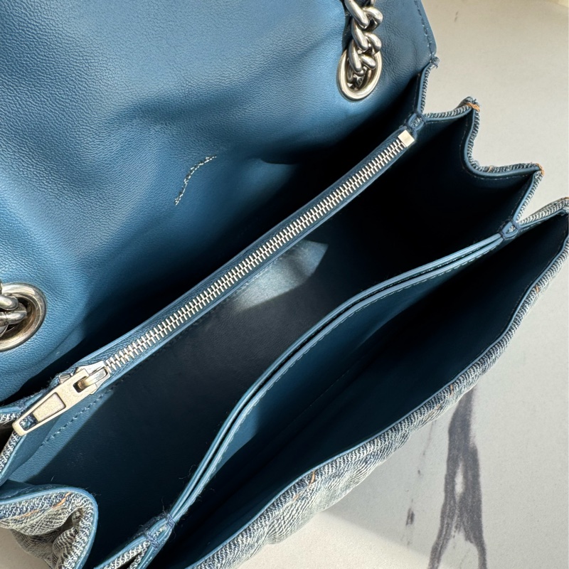 Balenciaga 丹寧銀釦沙漏包-17