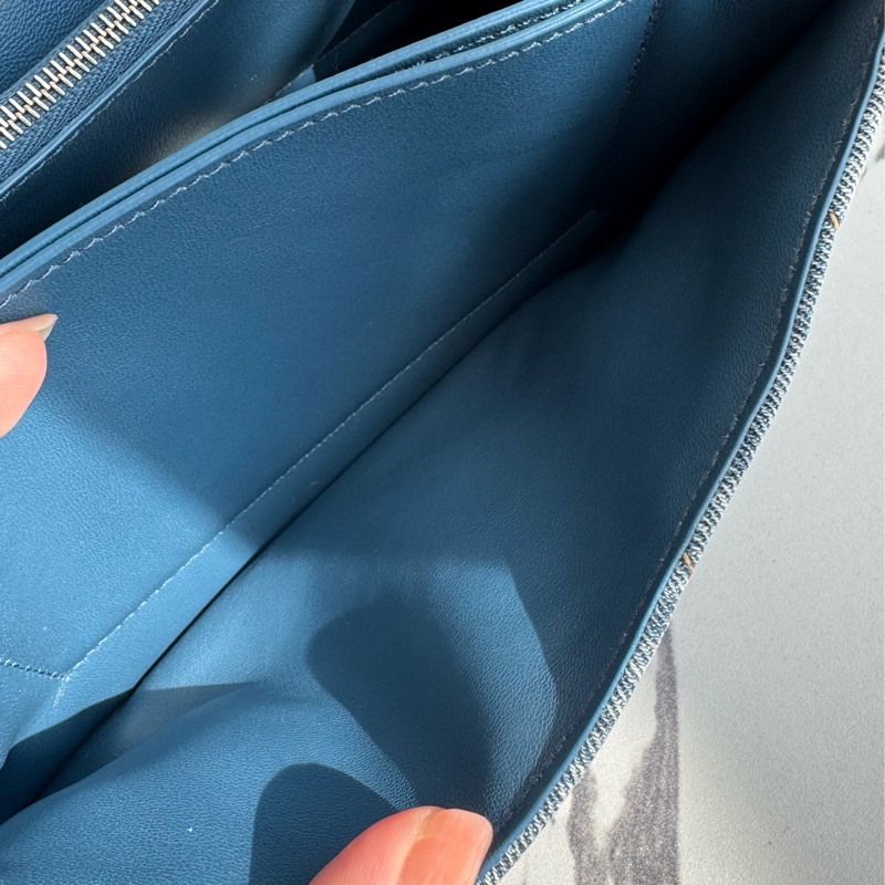 Balenciaga 丹寧銀釦沙漏包-22