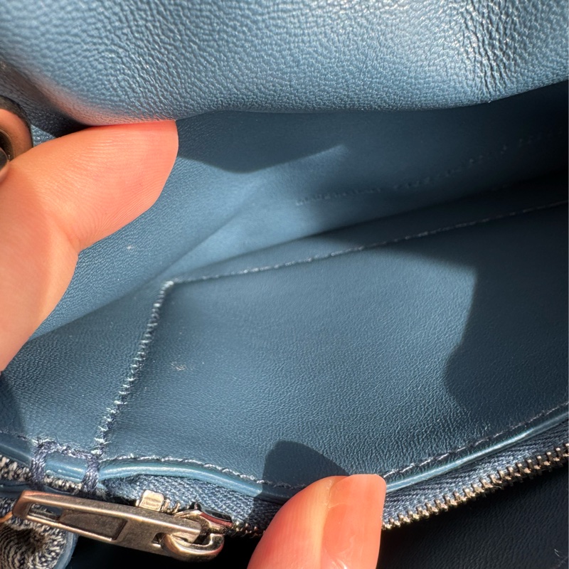 Balenciaga 丹寧銀釦沙漏包-24