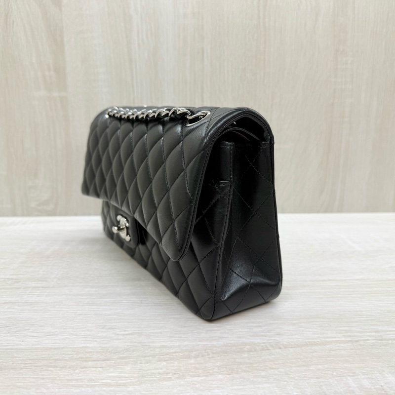 CHANEL✨黑銀羊皮COCO25/A01112-3