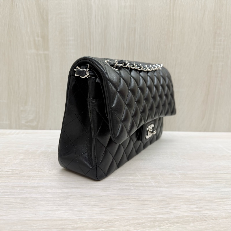 CHANEL✨黑銀羊皮COCO25/A01112-4