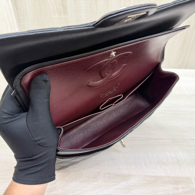 CHANEL✨黑銀羊皮COCO25/A01112-7