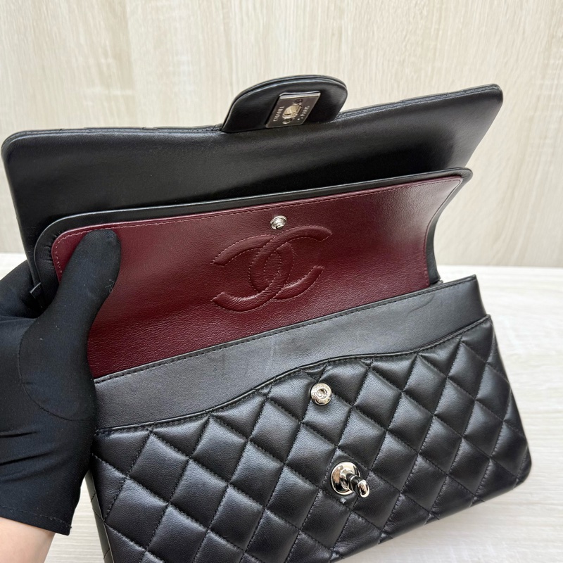 CHANEL✨黑銀羊皮COCO25/A01112-15
