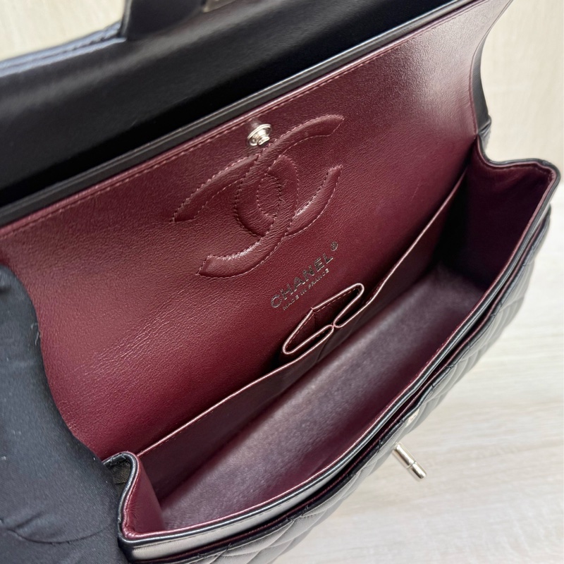 CHANEL✨黑銀羊皮COCO25/A01112-18