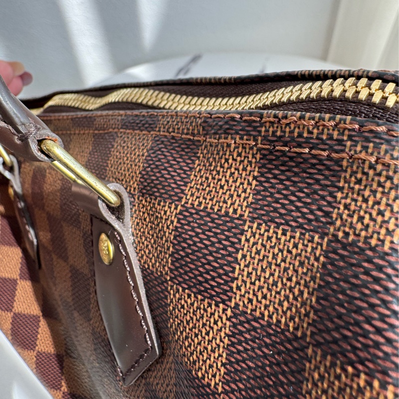 LV咖棋盤格speedy25背帶款-25
