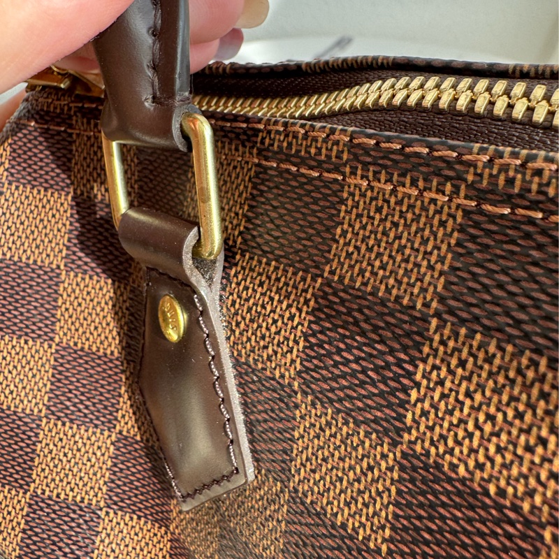 LV咖棋盤格speedy25背帶款-26