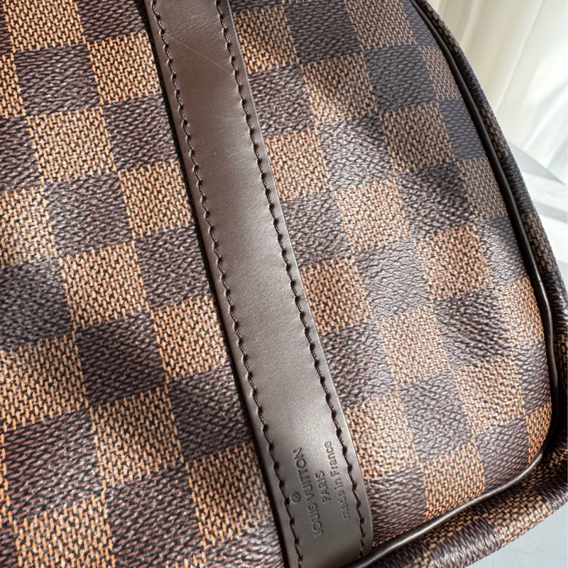 LV咖棋盤格speedy25背帶款-35