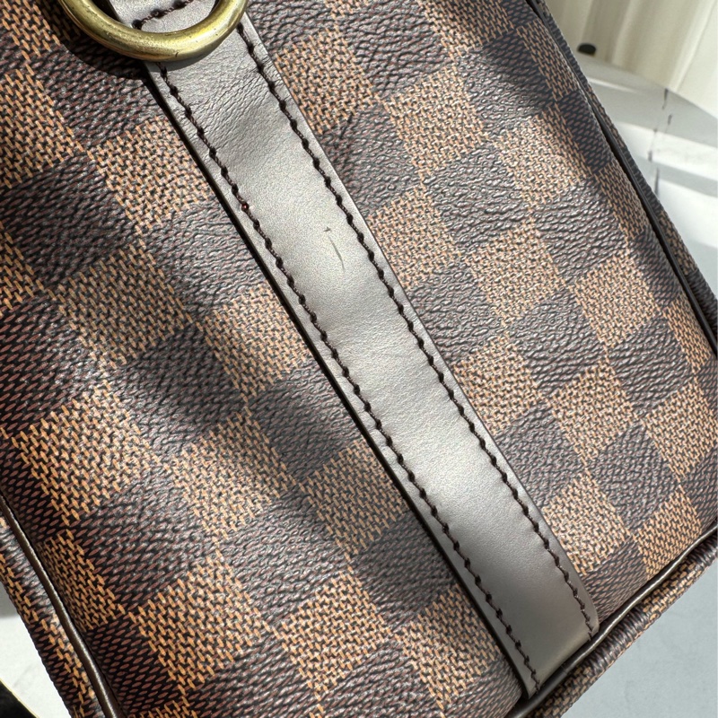 LV咖棋盤格speedy25背帶款-36