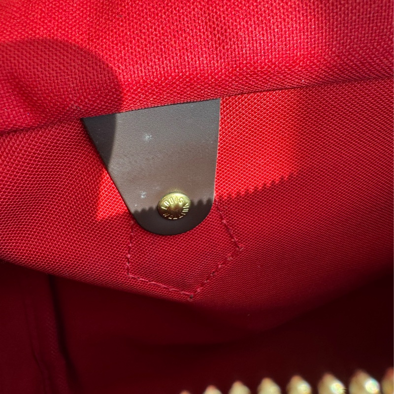 LV咖棋盤格speedy25背帶款-43