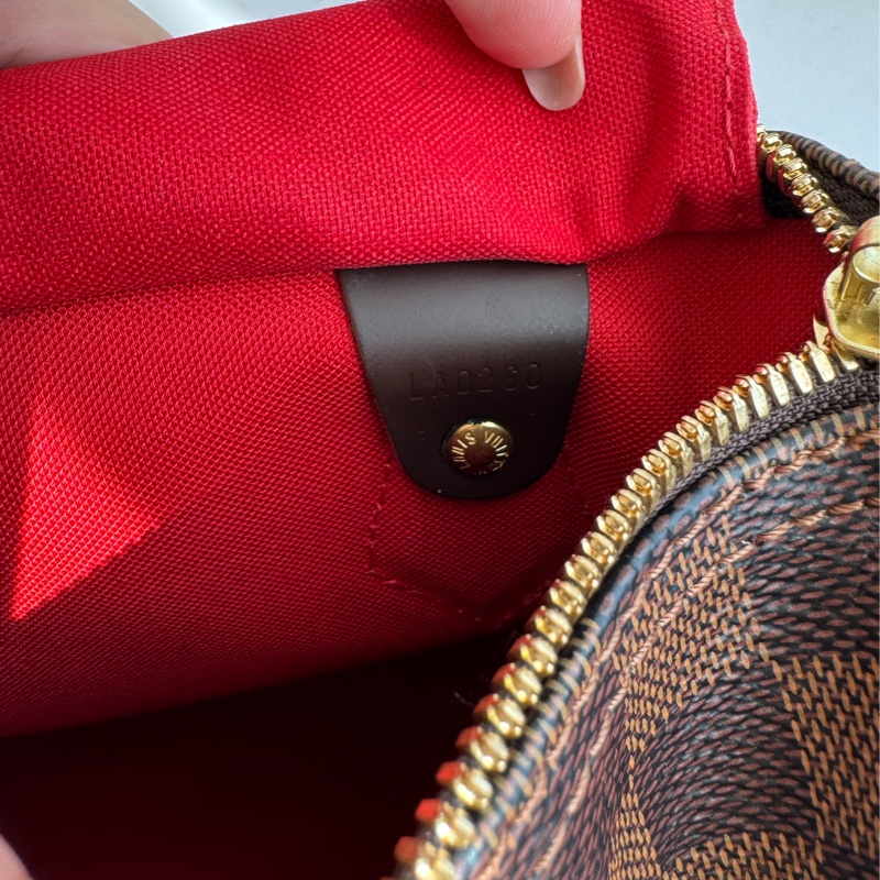 LV咖棋盤格speedy25背帶款-44