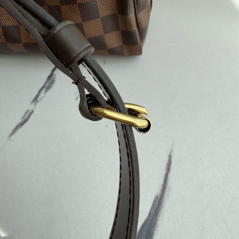 LV咖棋盤格speedy25背帶款-63