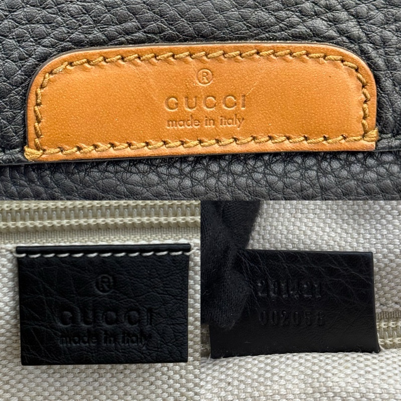 GUCCI 古馳 黑色SHERRY LINE斜背郵差包 281421-8