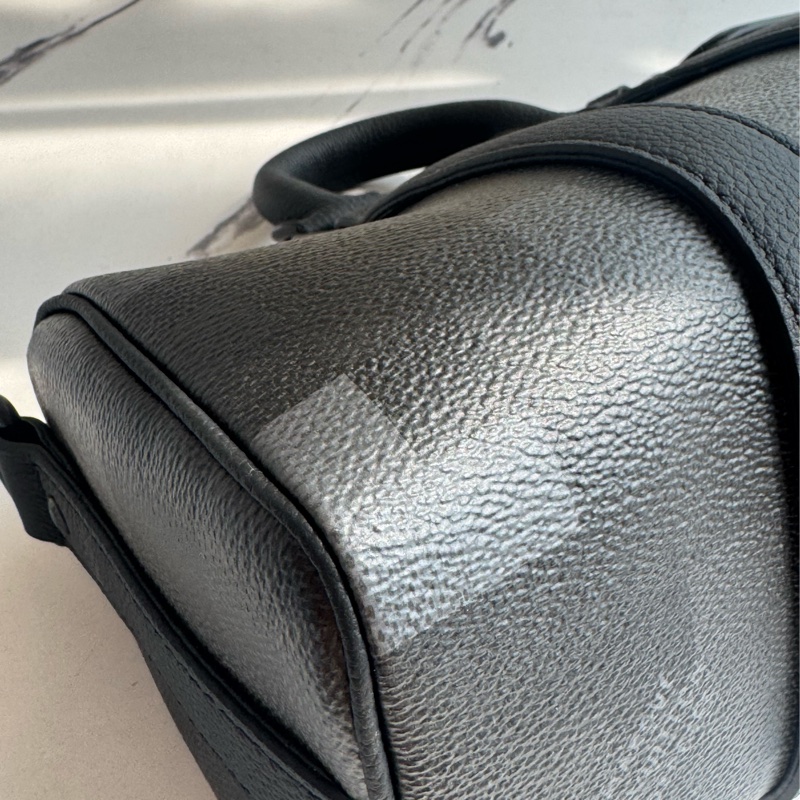 LV黑棋盤皮革keepall25 最夯尺寸❤️🔥-9