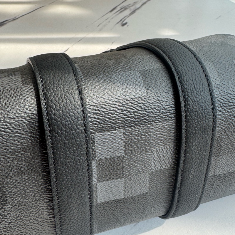 LV黑棋盤皮革keepall25 最夯尺寸❤️🔥-11