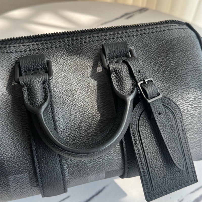 LV黑棋盤皮革keepall25 最夯尺寸❤️🔥-13
