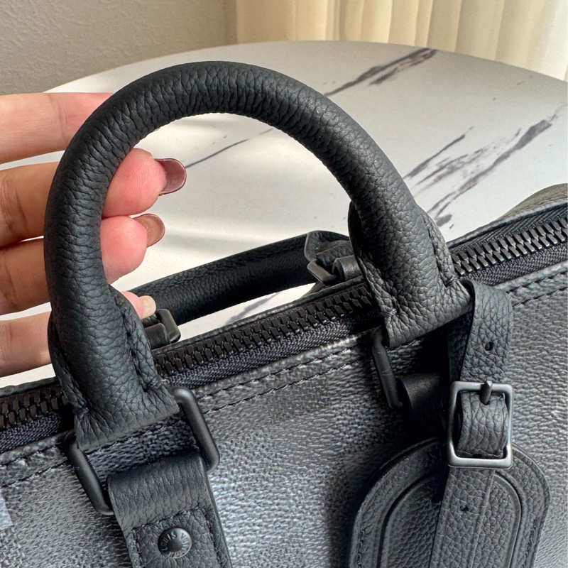 LV黑棋盤皮革keepall25 最夯尺寸❤️🔥-14