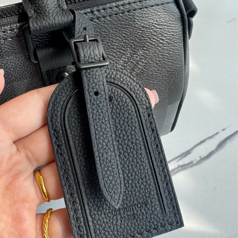 LV黑棋盤皮革keepall25 最夯尺寸❤️🔥-15