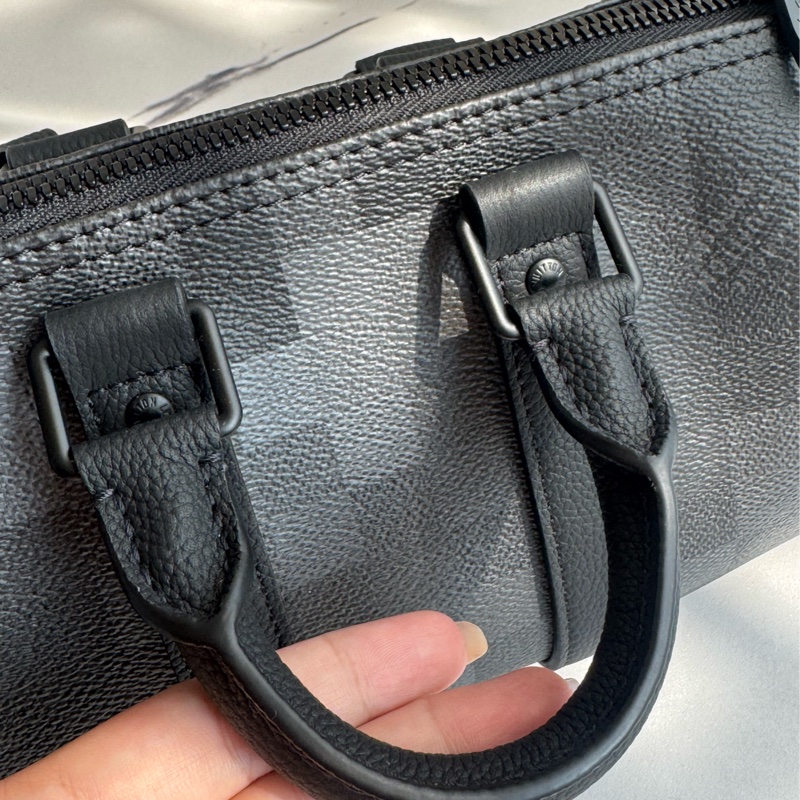 LV黑棋盤皮革keepall25 最夯尺寸❤️🔥-17