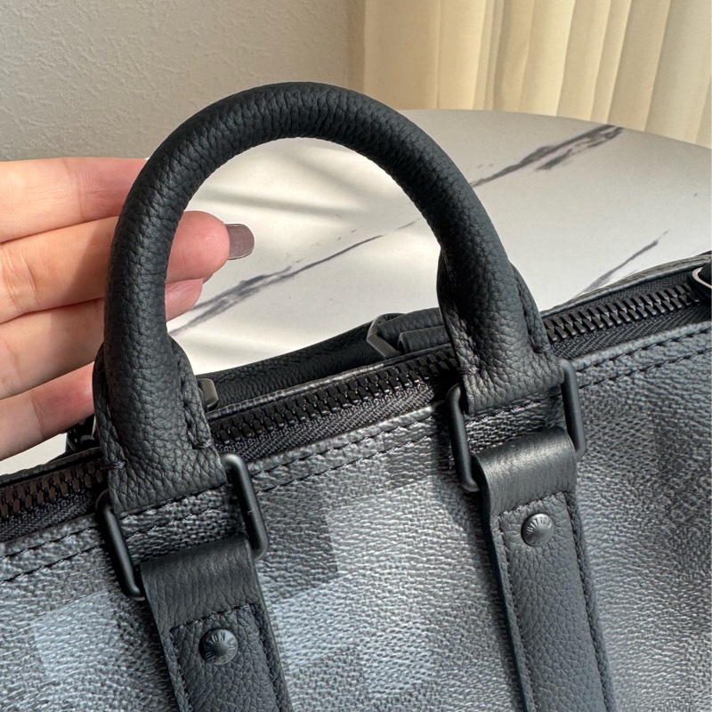 LV黑棋盤皮革keepall25 最夯尺寸❤️🔥-18