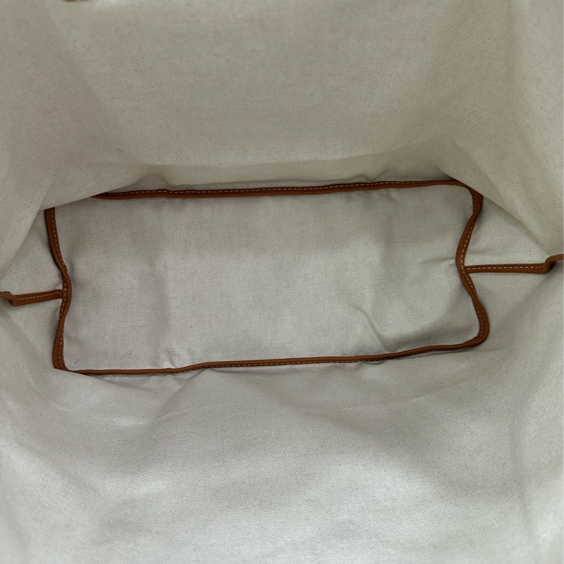 Goyard/戈雅 狗牙棕色托特包購物袋中號 媽咪包首選 容量大自重又輕-7