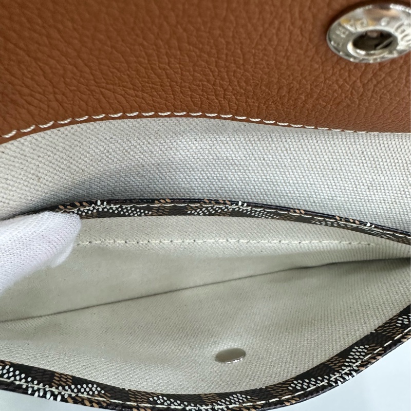 Goyard/戈雅 狗牙棕色托特包購物袋中號 媽咪包首選 容量大自重又輕-9