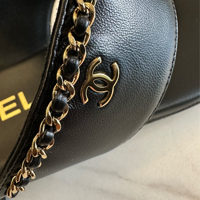 Chanel 蝴蝶結皮穿鍊人字拖鞋-8