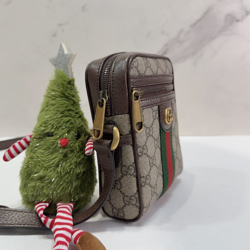 GUCCI Ophidia GG帆布小型側背包-3