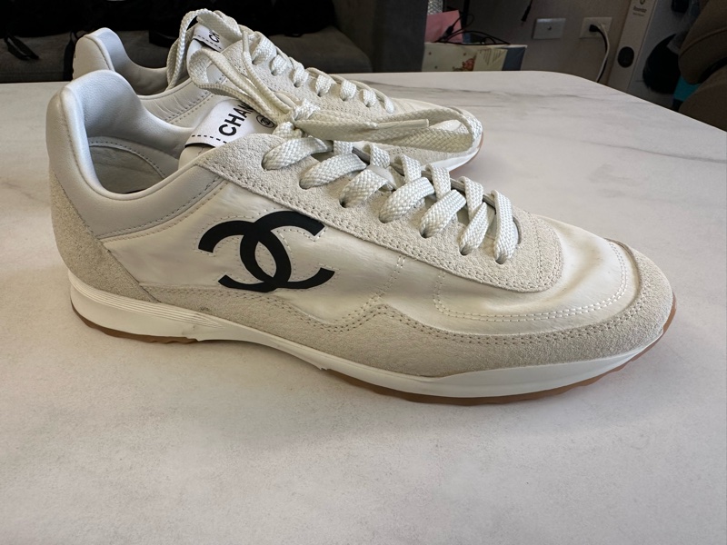 Chanel 26P 德訓小白鞋-1