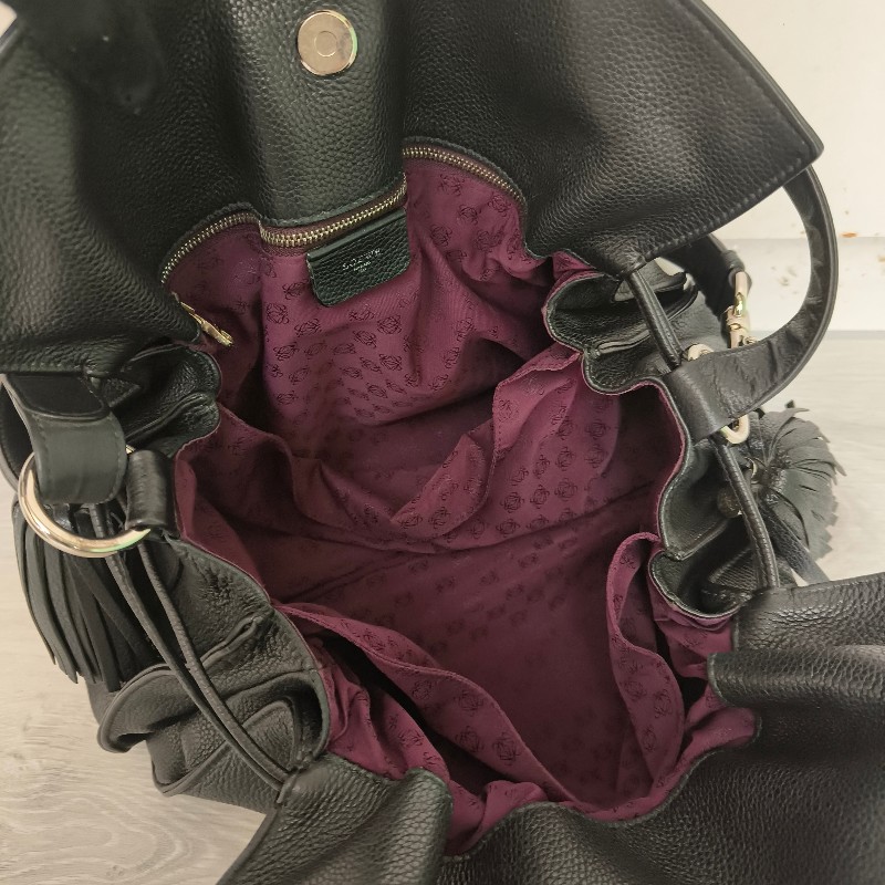 【8成新】㊣✨ LOEWE ✨羅威 Flamenco 黑色 牛皮 束口 福袋包 肩背包 斜背包/二手包/二手精品🌳二手樹屋🌳-31