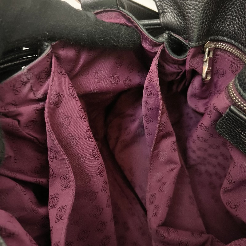 【8成新】㊣✨ LOEWE ✨羅威 Flamenco 黑色 牛皮 束口 福袋包 肩背包 斜背包/二手包/二手精品🌳二手樹屋🌳-34