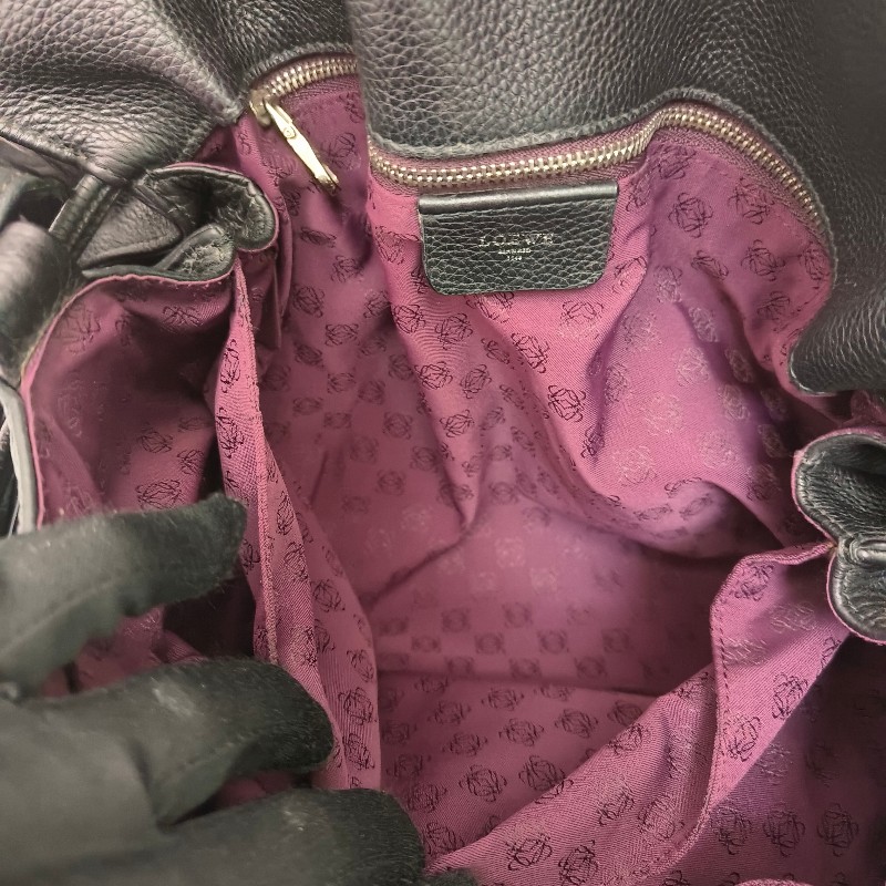 【8成新】㊣✨ LOEWE ✨羅威 Flamenco 黑色 牛皮 束口 福袋包 肩背包 斜背包/二手包/二手精品🌳二手樹屋🌳-35