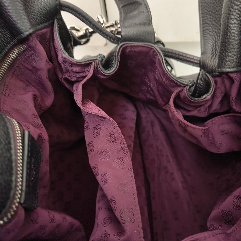 【8成新】㊣✨ LOEWE ✨羅威 Flamenco 黑色 牛皮 束口 福袋包 肩背包 斜背包/二手包/二手精品🌳二手樹屋🌳-37