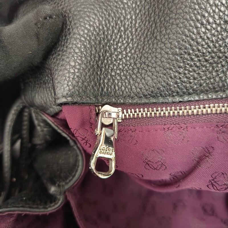 【8成新】㊣✨ LOEWE ✨羅威 Flamenco 黑色 牛皮 束口 福袋包 肩背包 斜背包/二手包/二手精品🌳二手樹屋🌳-40