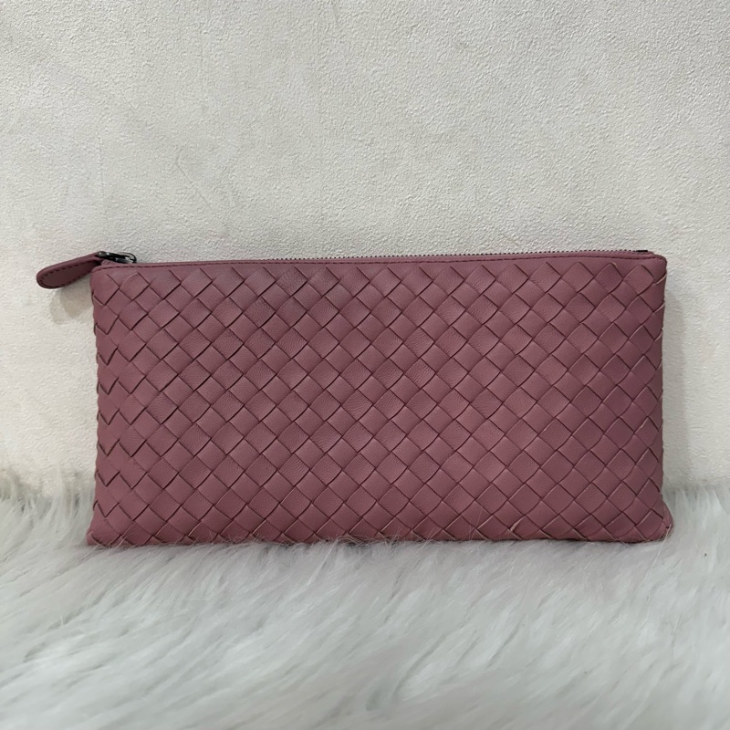 BV 乾燥玫瑰編織手拿包 化妝包-1