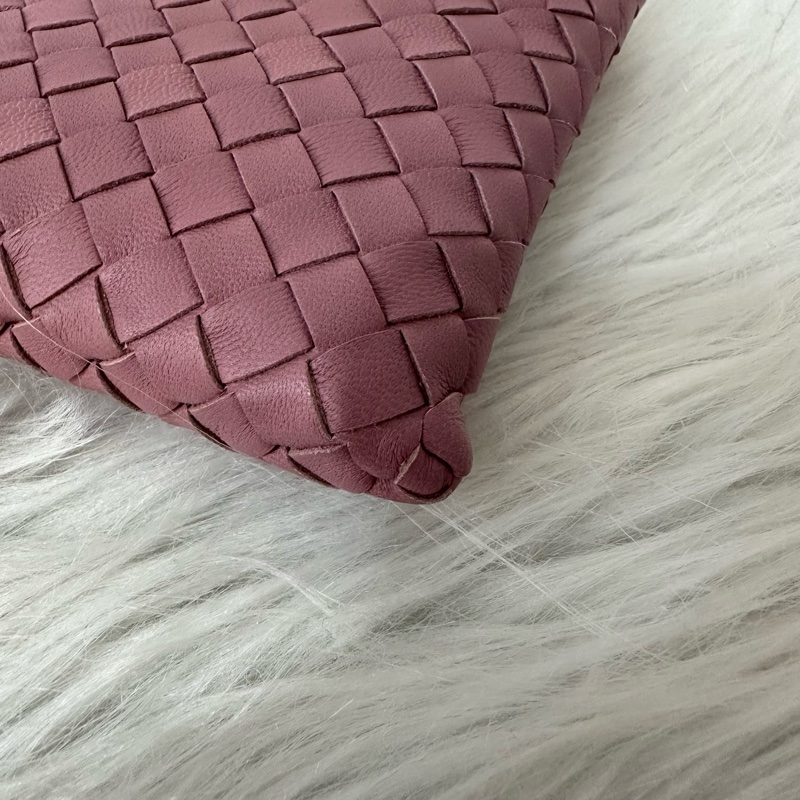 BV 乾燥玫瑰編織手拿包 化妝包-5