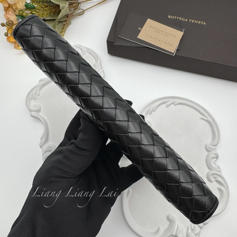 BOTTEGA VENETA BV 經典編織黑色拉鍊長夾-18