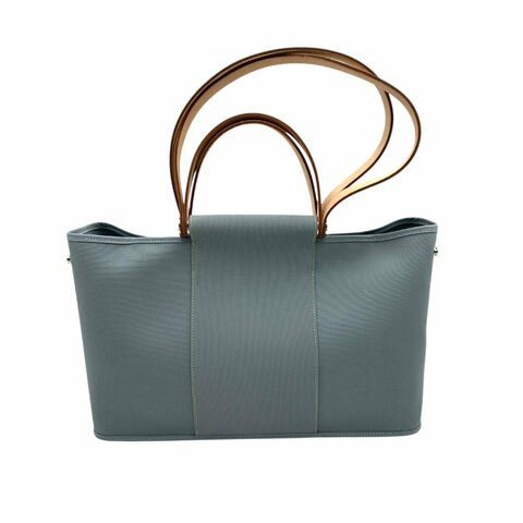 【美收精品】HERMES 藍色手提袋 C-268【隔月月中將轉賣至日本 上架期限30天】