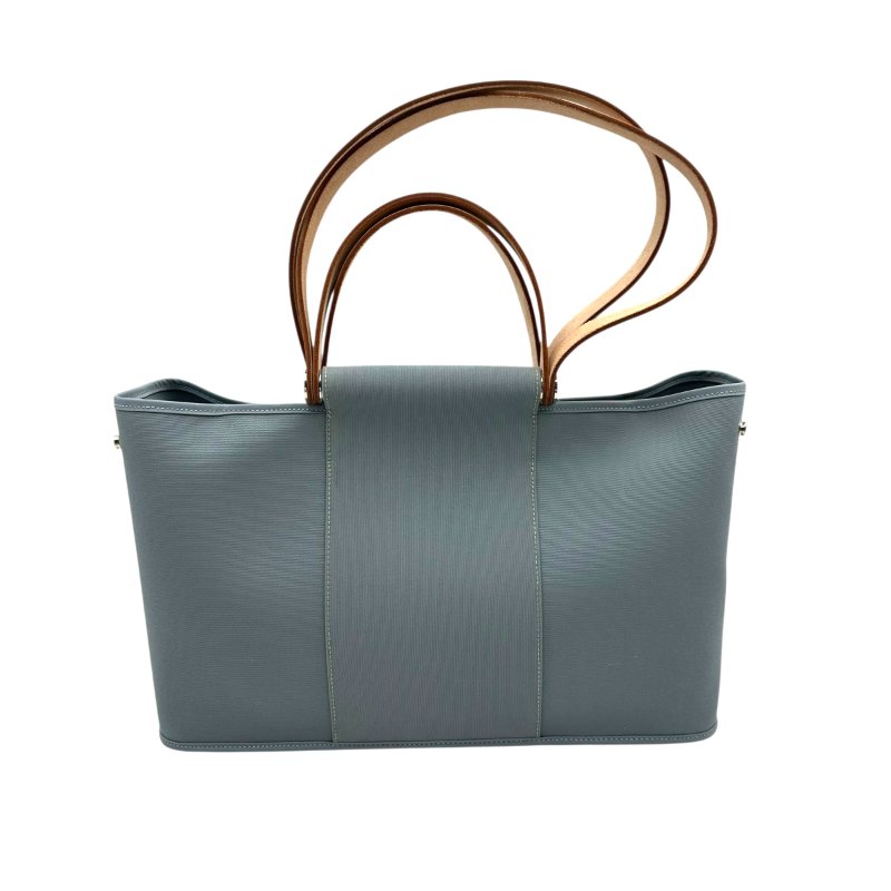 【美收精品】HERMES 藍色手提袋 C-268【隔月月中將轉賣至日本 上架期限30天】-0