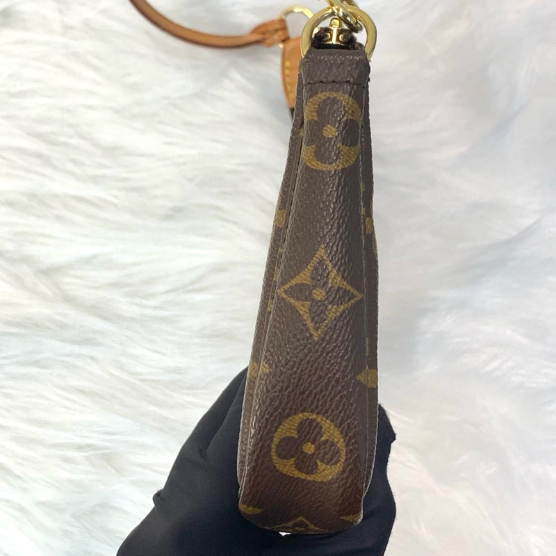 復古感 中古LV老花 Monogram金扣手挽袋-2