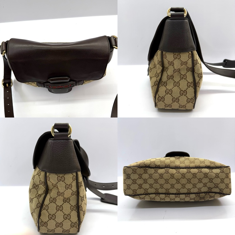 GUCCI 古馳 經典緹花帆布斜背包 29685-3