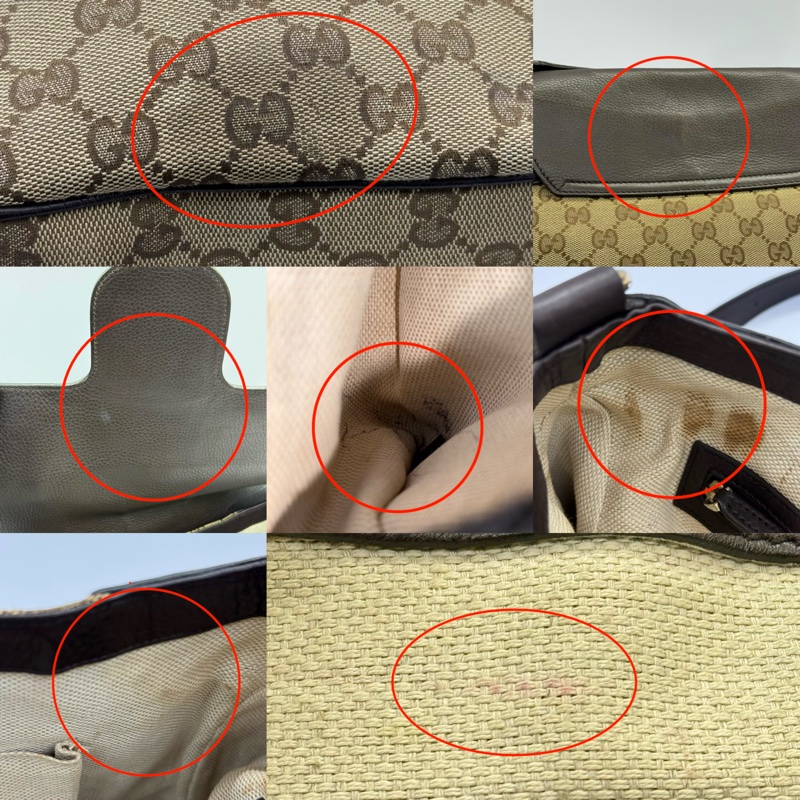 GUCCI 古馳 經典緹花帆布斜背包 29685-8