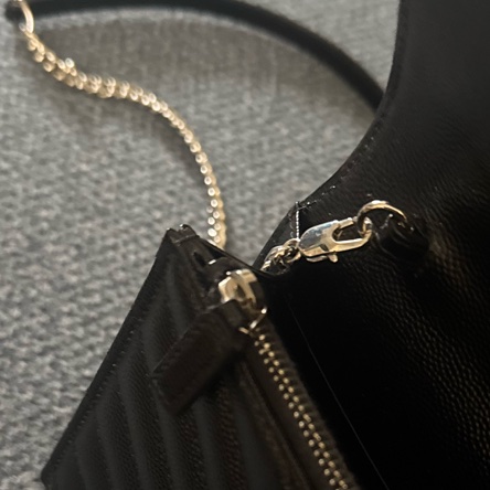 聖羅蘭 YSL WOC 粒面皮革信封袋式鏈條錢包/魚子醬/手拿 斜背包-11