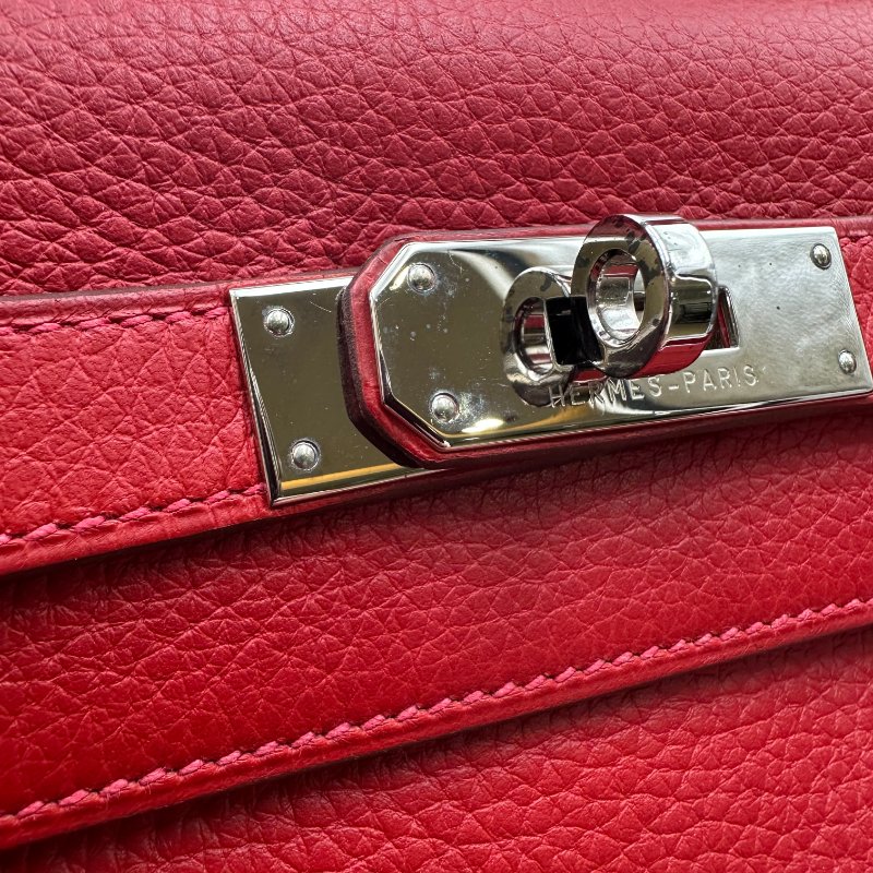 【美收精品】HERMES 紅色KELLY I刻印 C-267【隔月月中將轉賣至日本 上架期限30天】-12