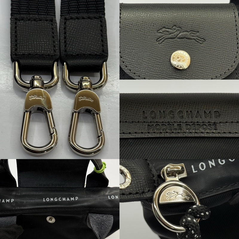 LONGCHAMP 黑色尼龍手提斜背2way包 LE PLIAGE ENERGY XS-7