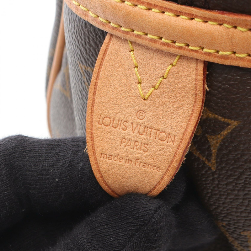棕色 原花 帆布 Montorgueil PM 肩背包【LOUIS VUITTON LV 路易威登】 M95565-3
