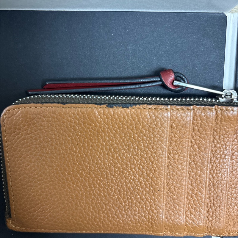 LOEWE Coin Cardholder焦糖色二手-8