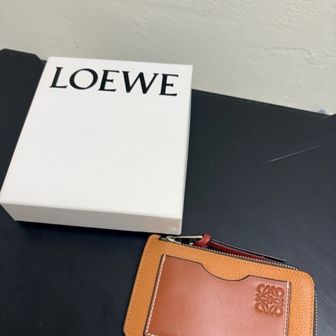 LOEWE Coin Cardholder焦糖色二手