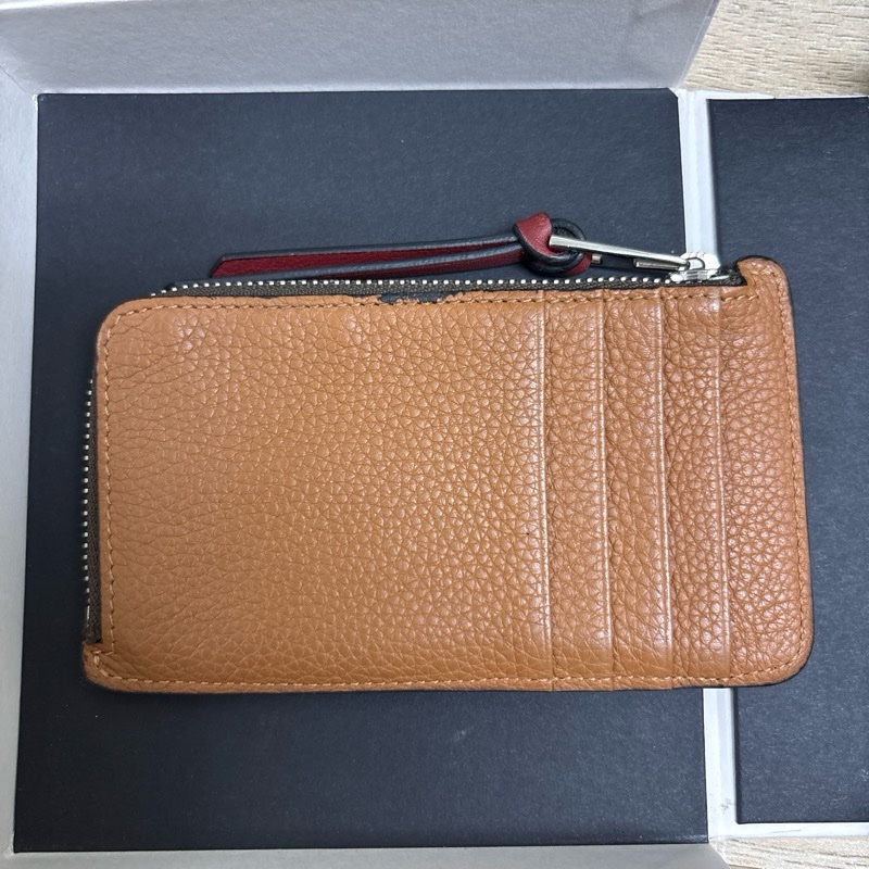 LOEWE Coin Cardholder焦糖色二手-2