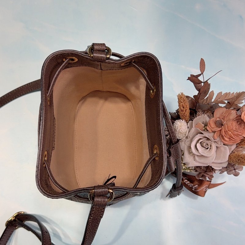 GUCCI Ophidia GG 老花迷你水桶包-4