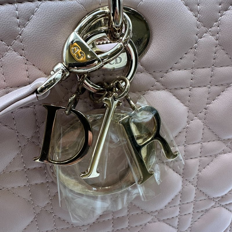 【美收精品】Christian Dior 粉色大號黛妃包 C-272【隔月月中將轉賣至日本 上架期限30天】-11